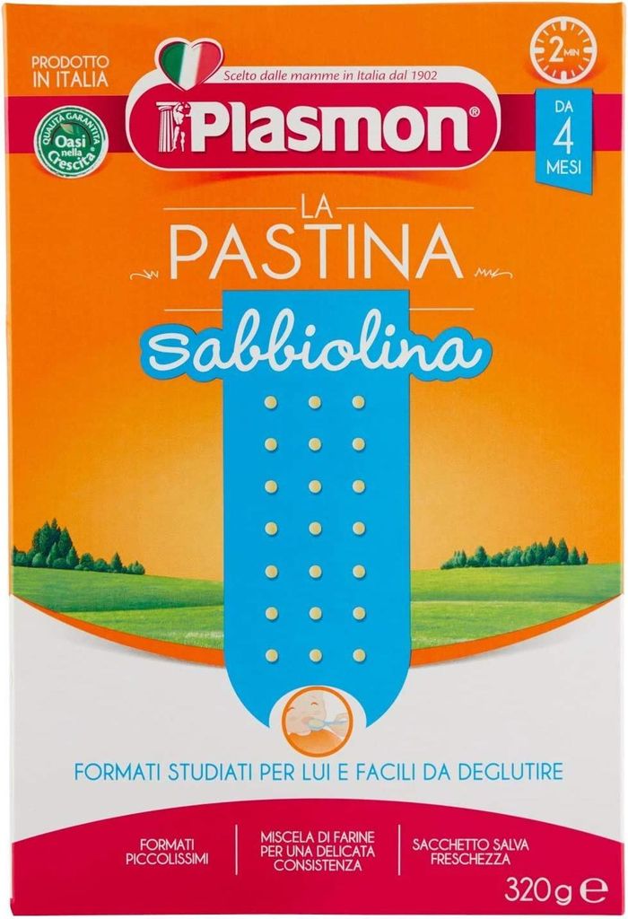 Plasmon La Pastina Sabbiolina Da 4 Mesi 12 Pezzi Da 320 Grammi