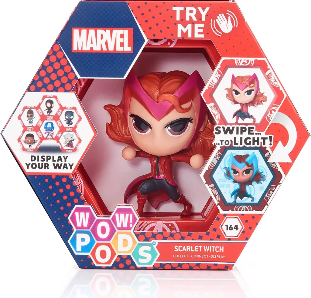 Figurine Scarlet Witch WOW PODS Marvel avec éclairage LED intégré