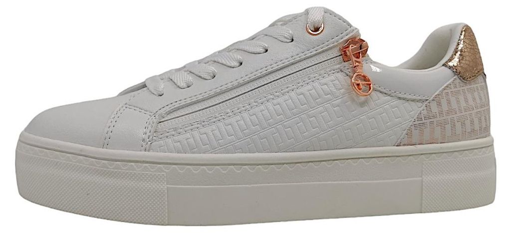 Tamaris  Damenschuhe sportlicher Schnürer Weiß Freizeit Productafbeelding 