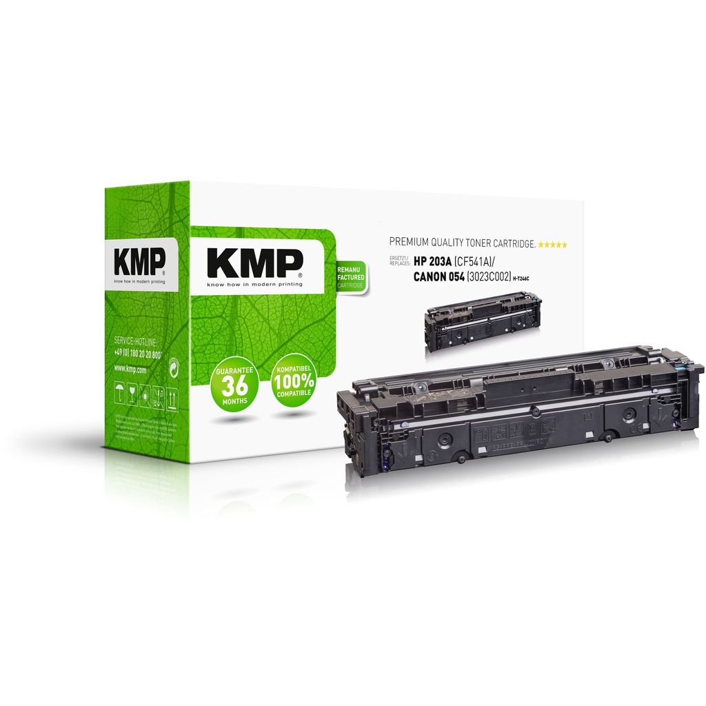KMP H-T246C cyan Toner kompatibel zu HP 203A; Canon 054(CF541A; 3023C002)