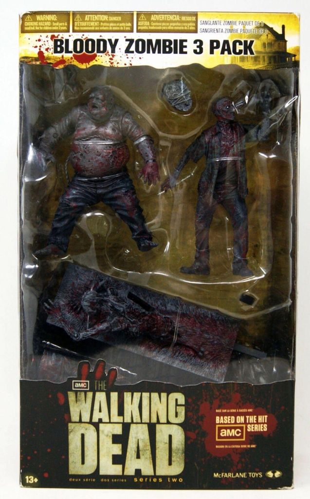 McFarlane Toys - The Walking Dead - Black&White Zombie 3-Pack Actionfiguren