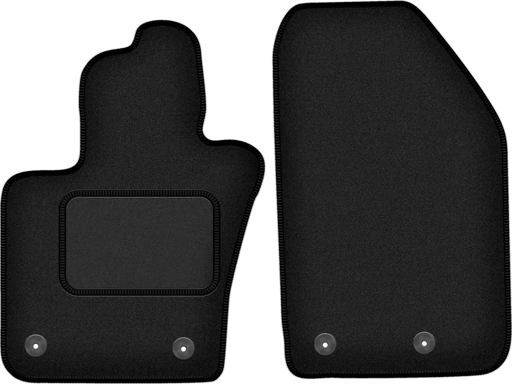 Tappetini per Alfa Romeo Tonale 965 - Velluto Velours Nero 2 Pezzi
