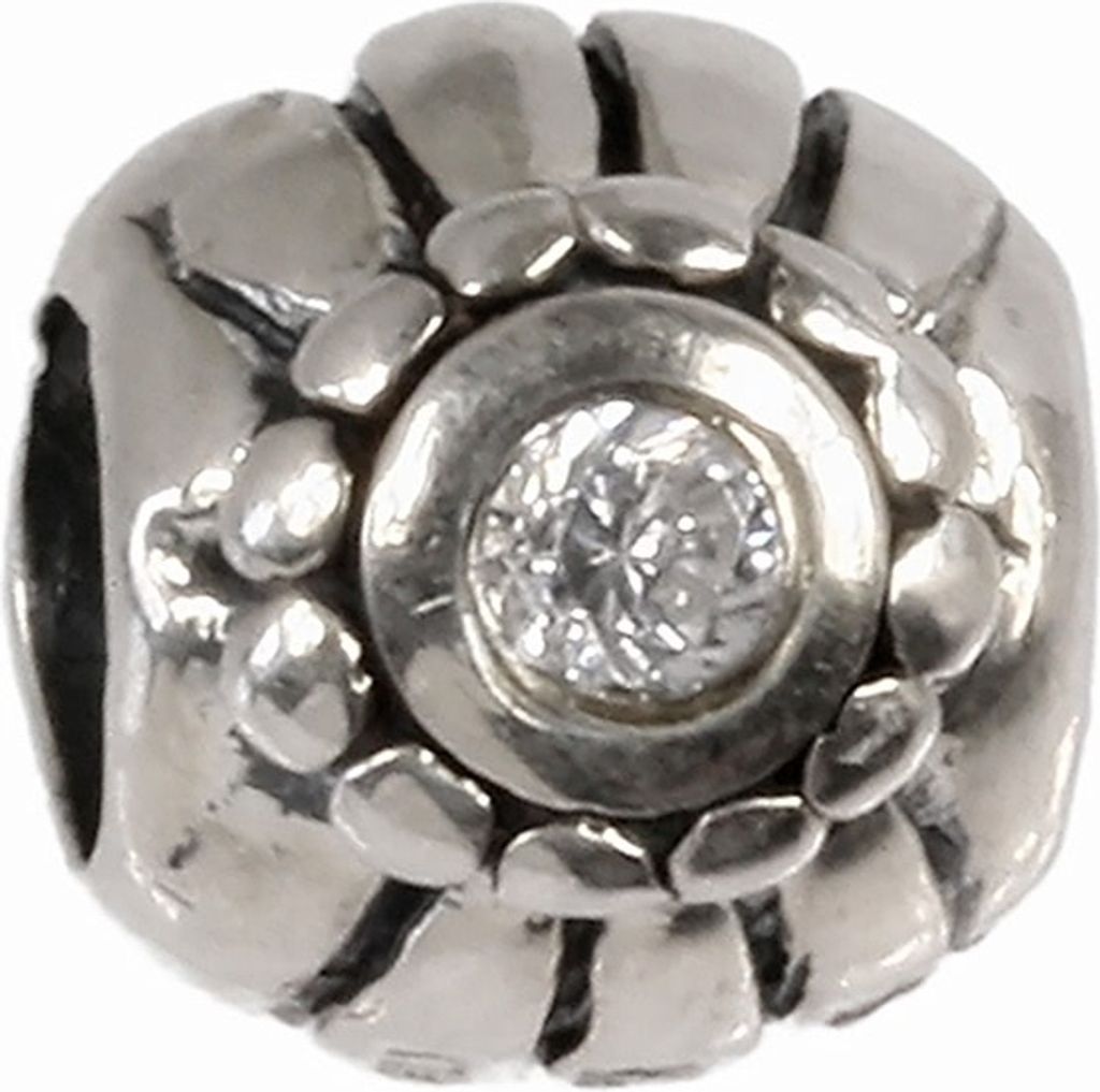 CarloBiagi Bead Charm Schmuck Element Ball Zirkonia 925 Echt Silber BBSCZ76C