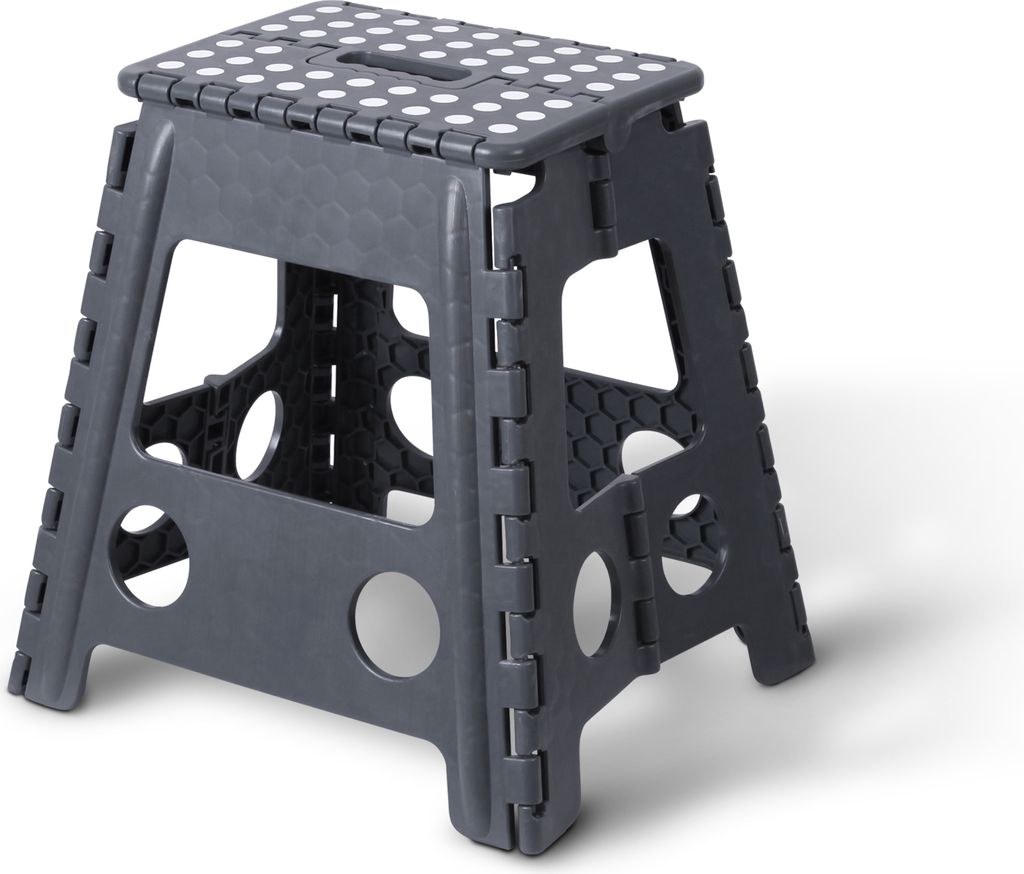 Klapphocker aus Kunststoff - belastbar bis 90kg - ( Größe: Produktbild 