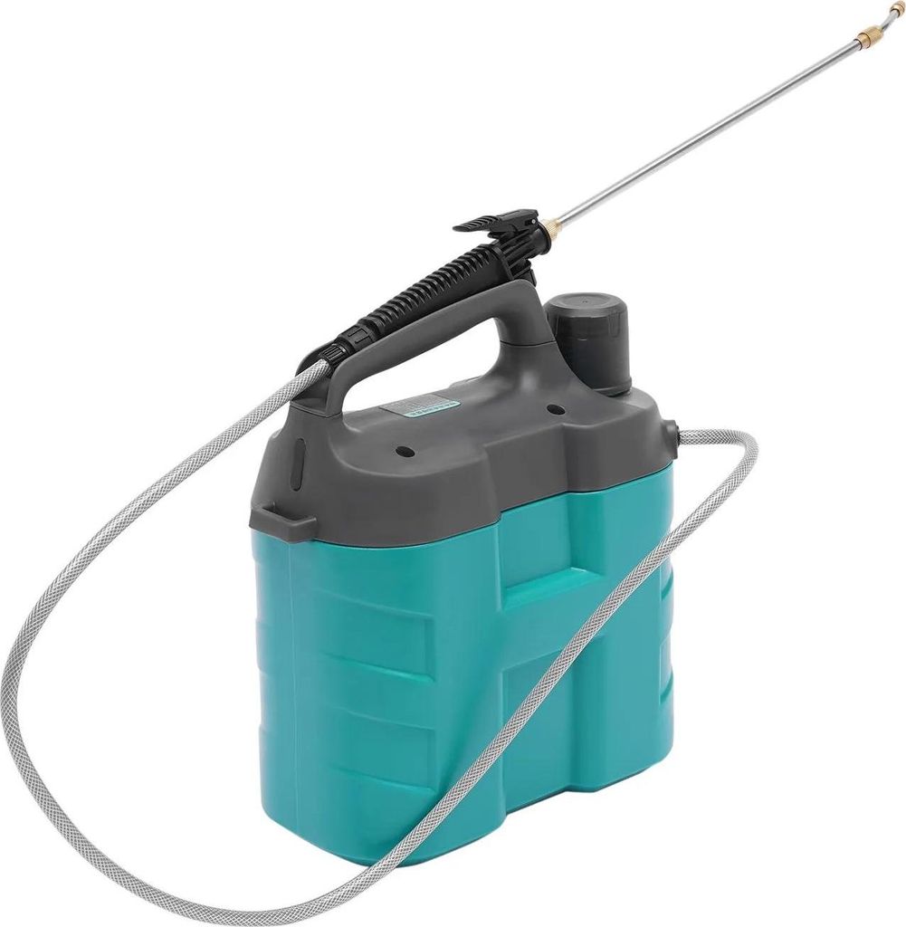Gartenspritze 8L - Akku-Rückenspritze - 2200mAh Akku 3h Laufzeit - Teleskoplanze 45–76cm - Verstellbare Düse - Blau