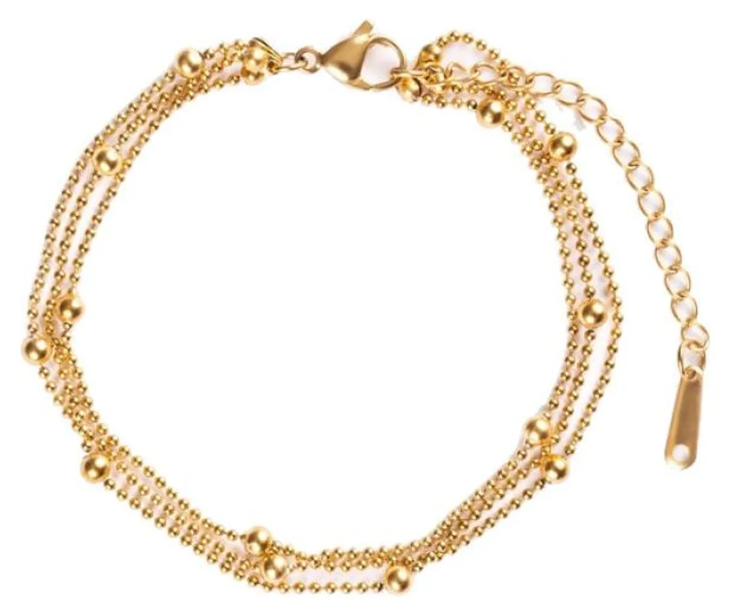 Bracelet triple plaqué or pour femme EWB250255G - Bijou chic doré