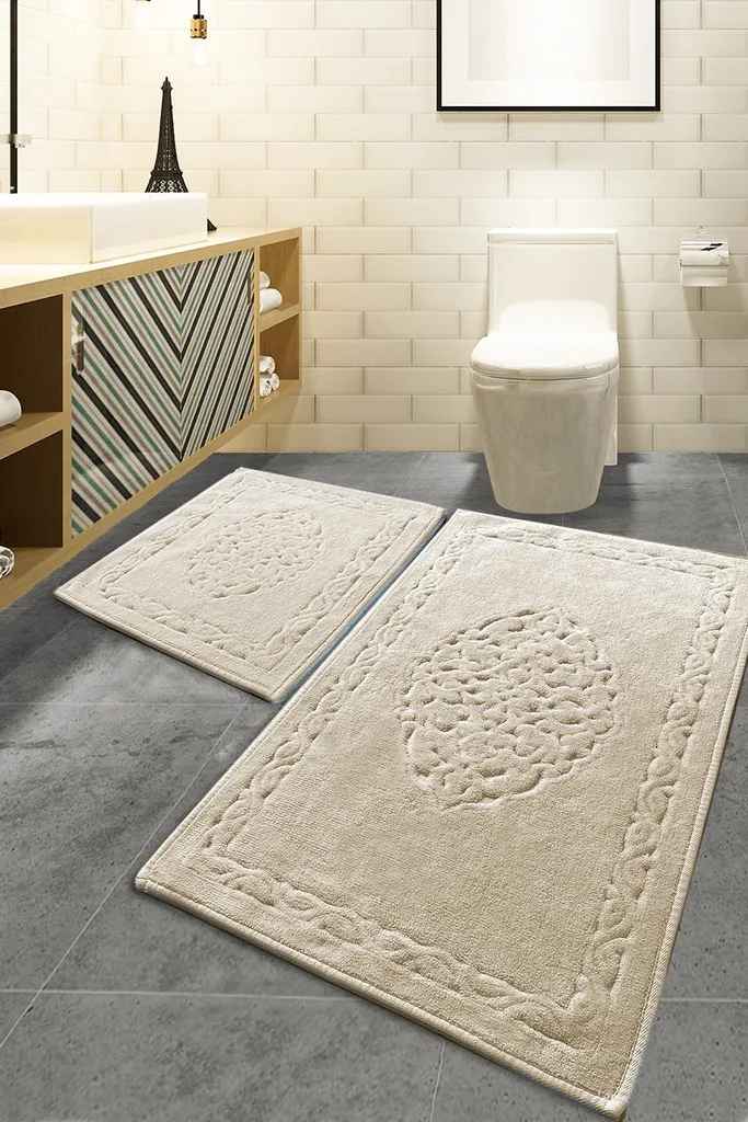 Mijolnir, Elite - Visone, tappetino da bagno, multicolore, cotone, 60 x 100 cm