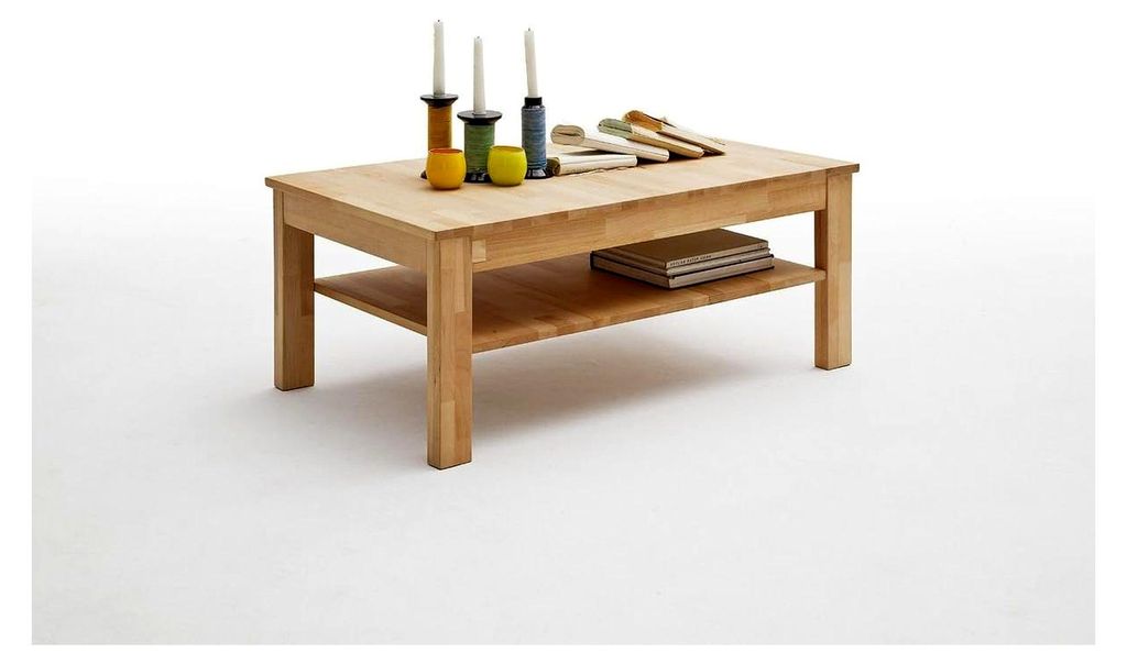 Couchtisch 104 x 62 cm aus massivem, geöltem Kernbuchenholz