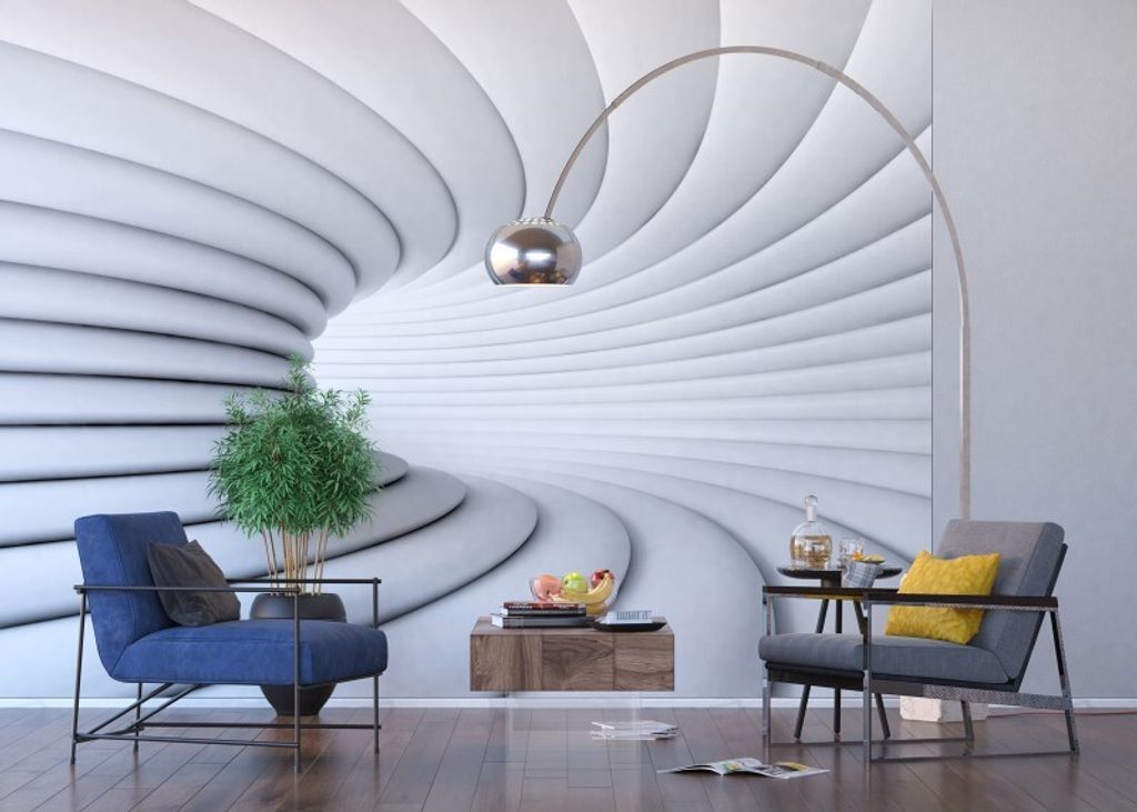 AG design fototapete creative white tunnel 360 x 270 cm