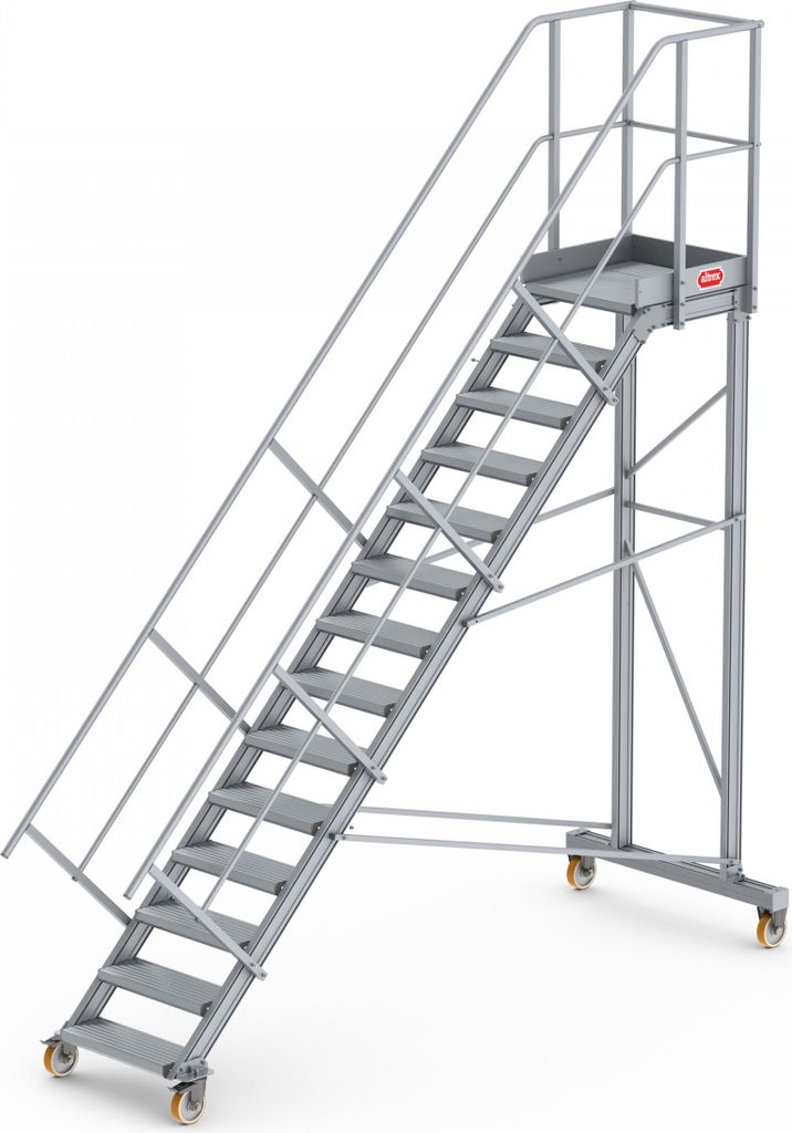 Altrex Podesttreppe fahrbar 45° 14 Stufen