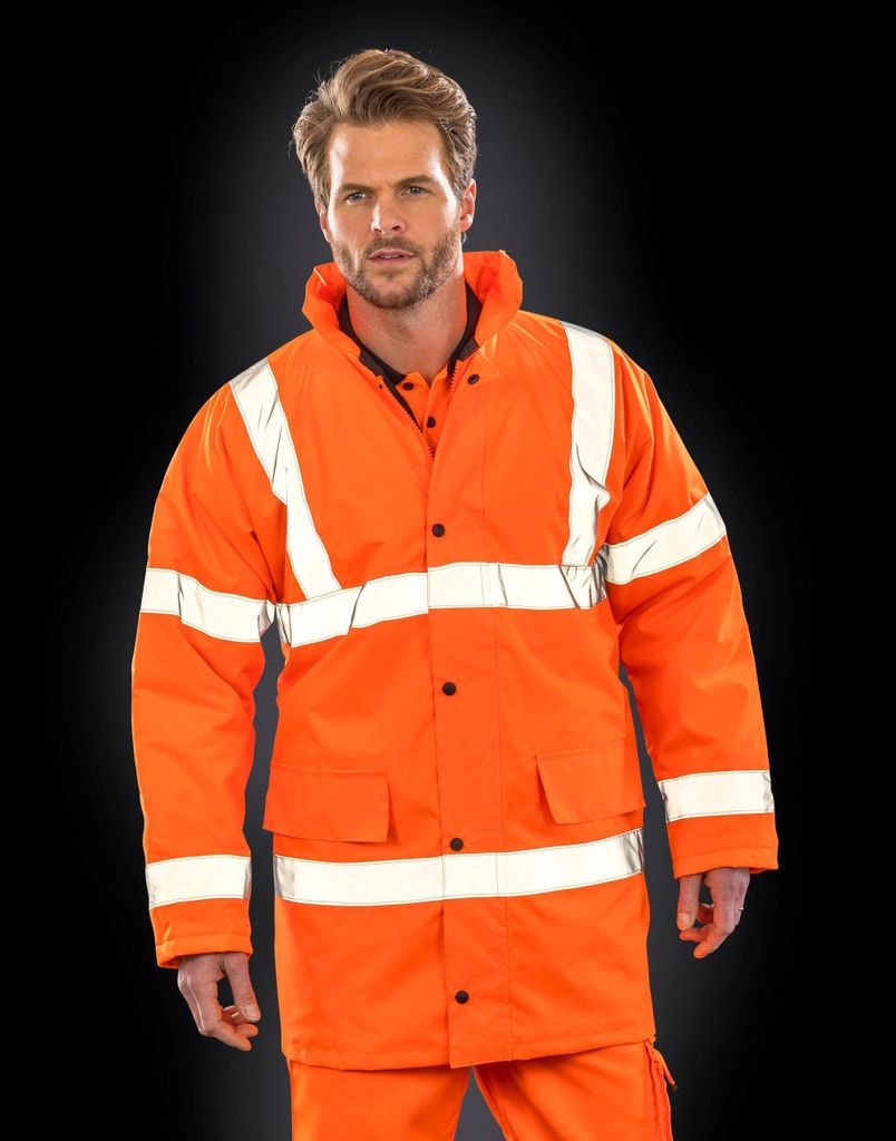 SAFE-GUARD by Result - "Motorway" Jacke Signalkleidung für Herren BC5533 (XL) (Gelb)