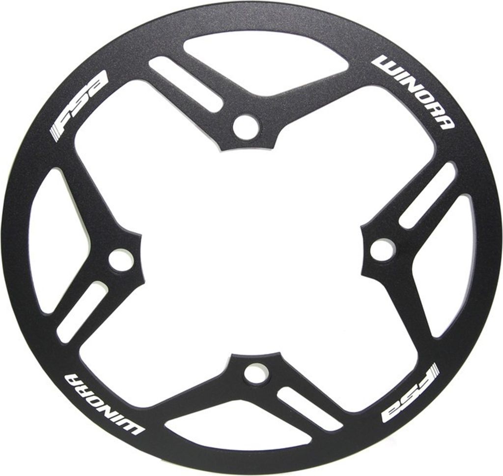 FSA Kettenschutzring E-Bike für Winora 2015, für 48 Zähne,104 Lochkreis, Ø 20 cm, schwarz