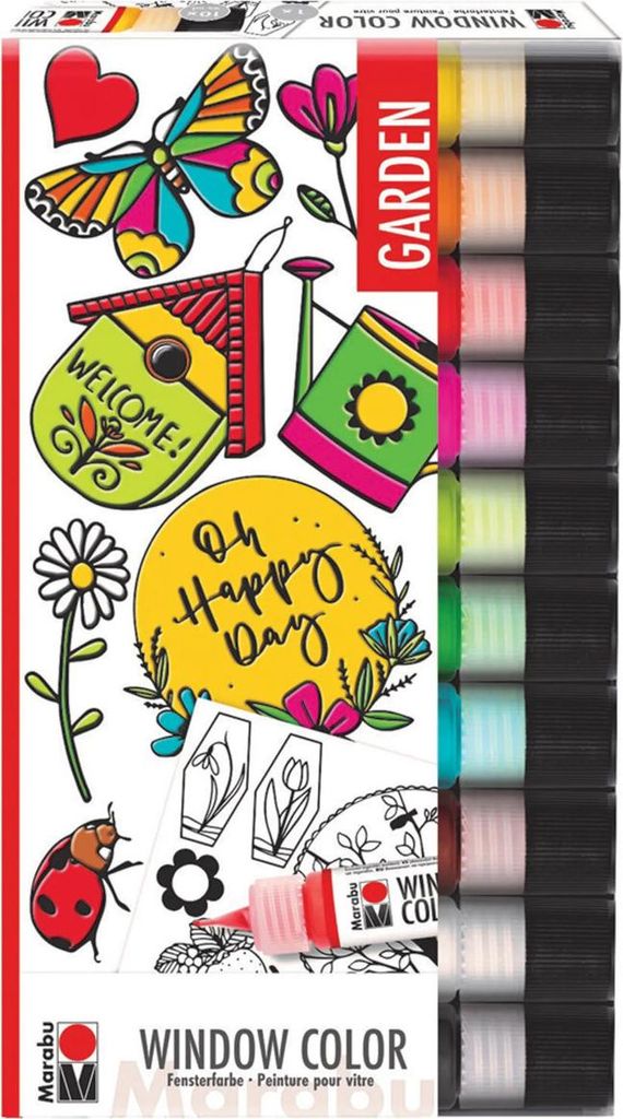 Marabu 406000000128 Marabu Garden Fenstermalfarben Zdjęcie produktu 