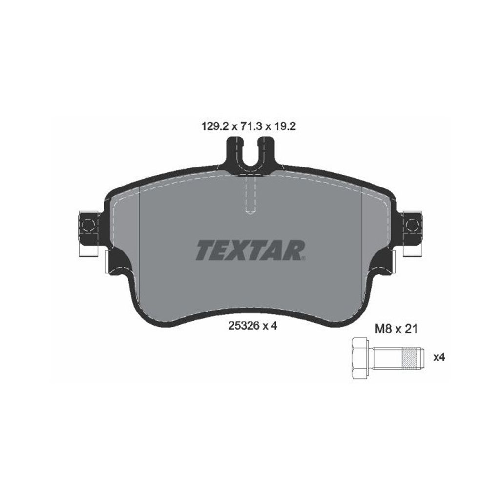 Textar Bremsbeläge vorne für Mercedes-Benz A B - Klasse W176 W242 W246