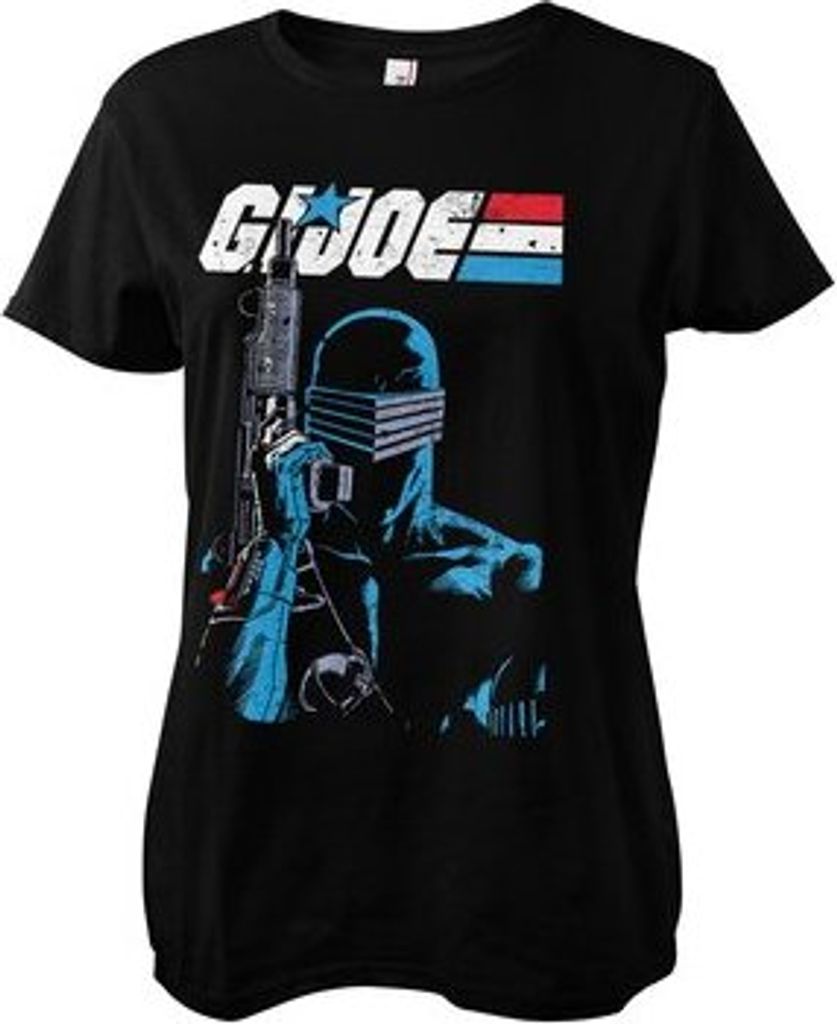 G.I. Joe - Snake Eyes Close Up Girly Tee - Small - Black