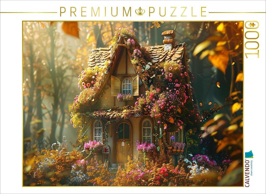 CALVENDO Puzzle Ein Motiv aus dem Kalender "Das kleine Häuschen im Wald" | 1000 Teile Lege-Größe 64x48cm Foto-Puzzle für glückliche Stunden