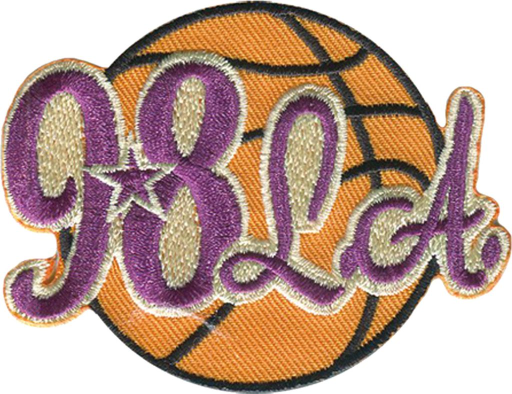 Basketball Los Angeles - Aufnäher, Bügelbild, Aufbügler, Applikationen, Patches, Flicken, Zum Aufbügeln, Größe: 5,8 x 4,5 cm