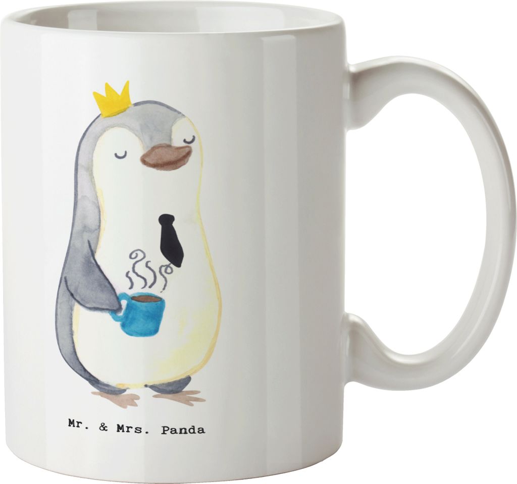 Mr. & Mrs. Panda Tasse Abteilungsleiter Herz - Weiß - Produktbild 