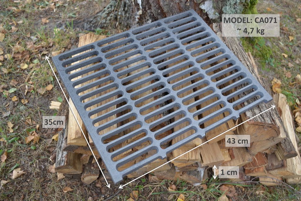SEZAM Grille de four 43 x 35 cm Fonte Grille en fonte Image du produit 