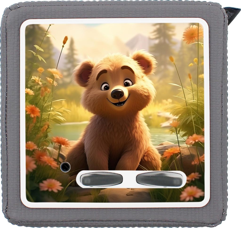 Schutzfolie kompatibel mit Toniebox 1 passgenaue Folie mit Motiv matt Zubehör selbstklebendes Schutzcover Kratzschutz für Musikbox Y031-54 Süße...