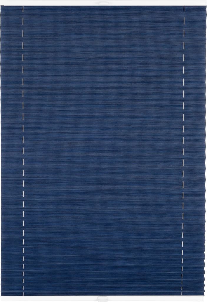 Plissee auf Maß Reflex für Fenster zum Anschrauben in Glasleiste Farbe: Dunkelblau, Größe: B): 30-40 cm, H): 101-150 cm