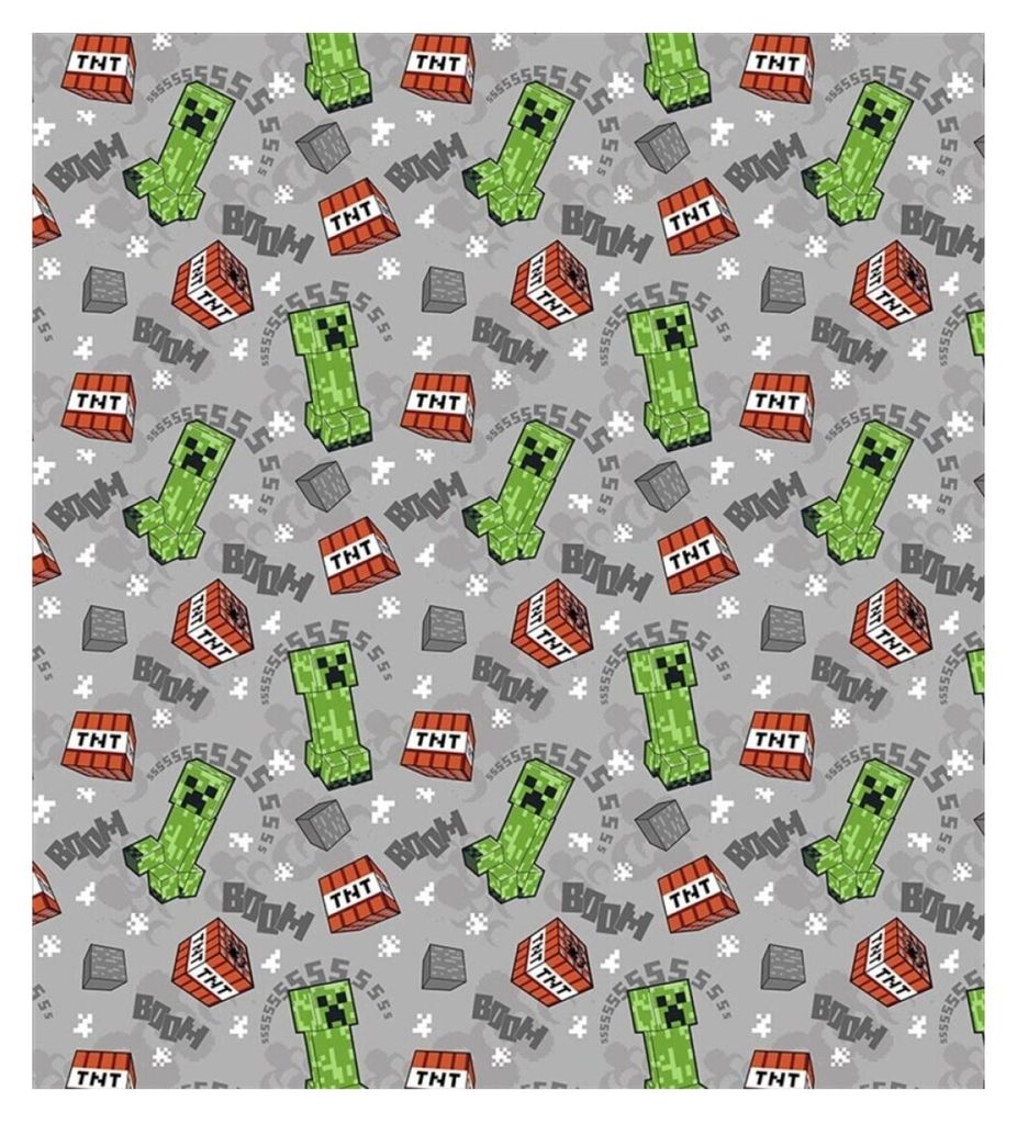 Minecraft Flanellen deken, 180x200 cm – Knusse deken voor Productafbeelding 