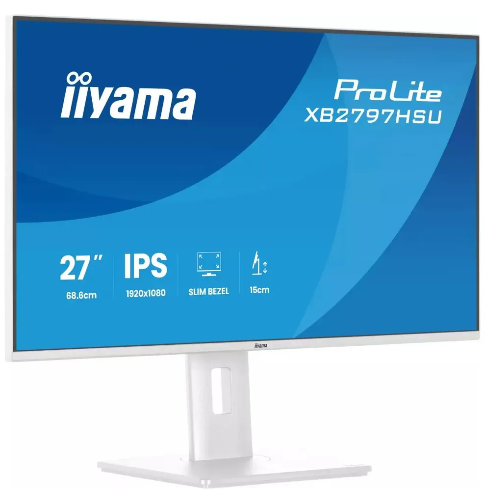 Écran pour Télétravail Iiyama 27 Pouces USB-C Xb2797Hsu-W1 Blanc IPS