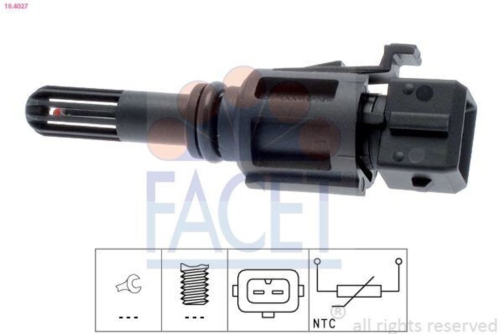 FACET Ansauglufttemperatursensor 10.4027 für BMW 3 Produktbild 