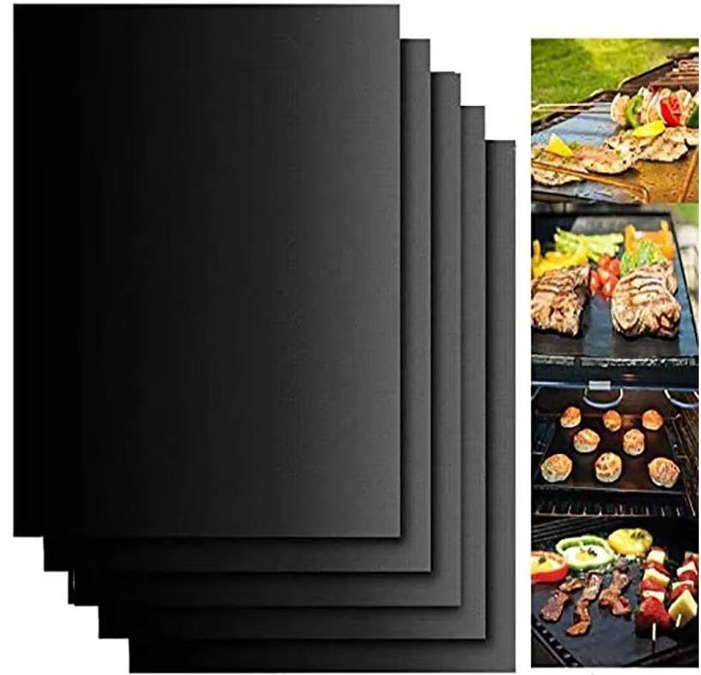 5Pcs BBQ Grillmatte aus Teflon Antihaft Grillmatten zum Produktbild 