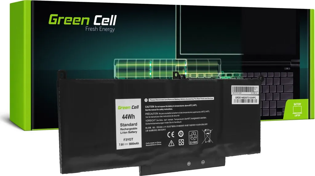 Green Cell DE148, Akku, DELL, Latitude 7280 7290 7380 7390 7480 7490