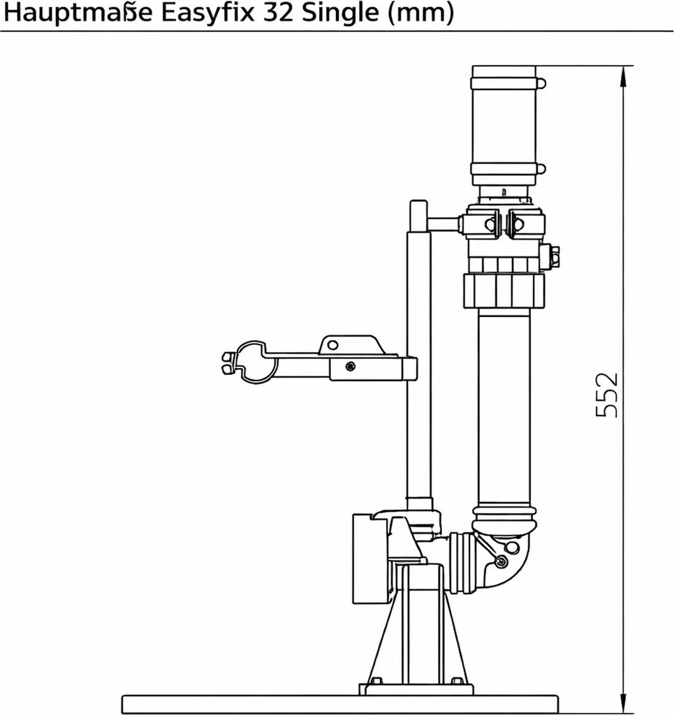 Jung EASYFIX 32 SINGLE Pompe Anti-Refoulement pour Évacuation Facile
