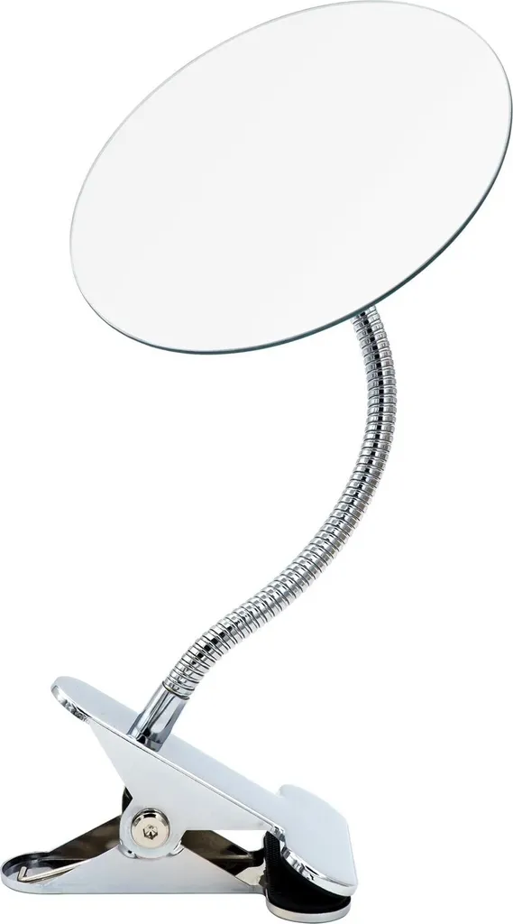 Miroir grossissant 5x flexible Kasper chrome design fonctionnel 39cm