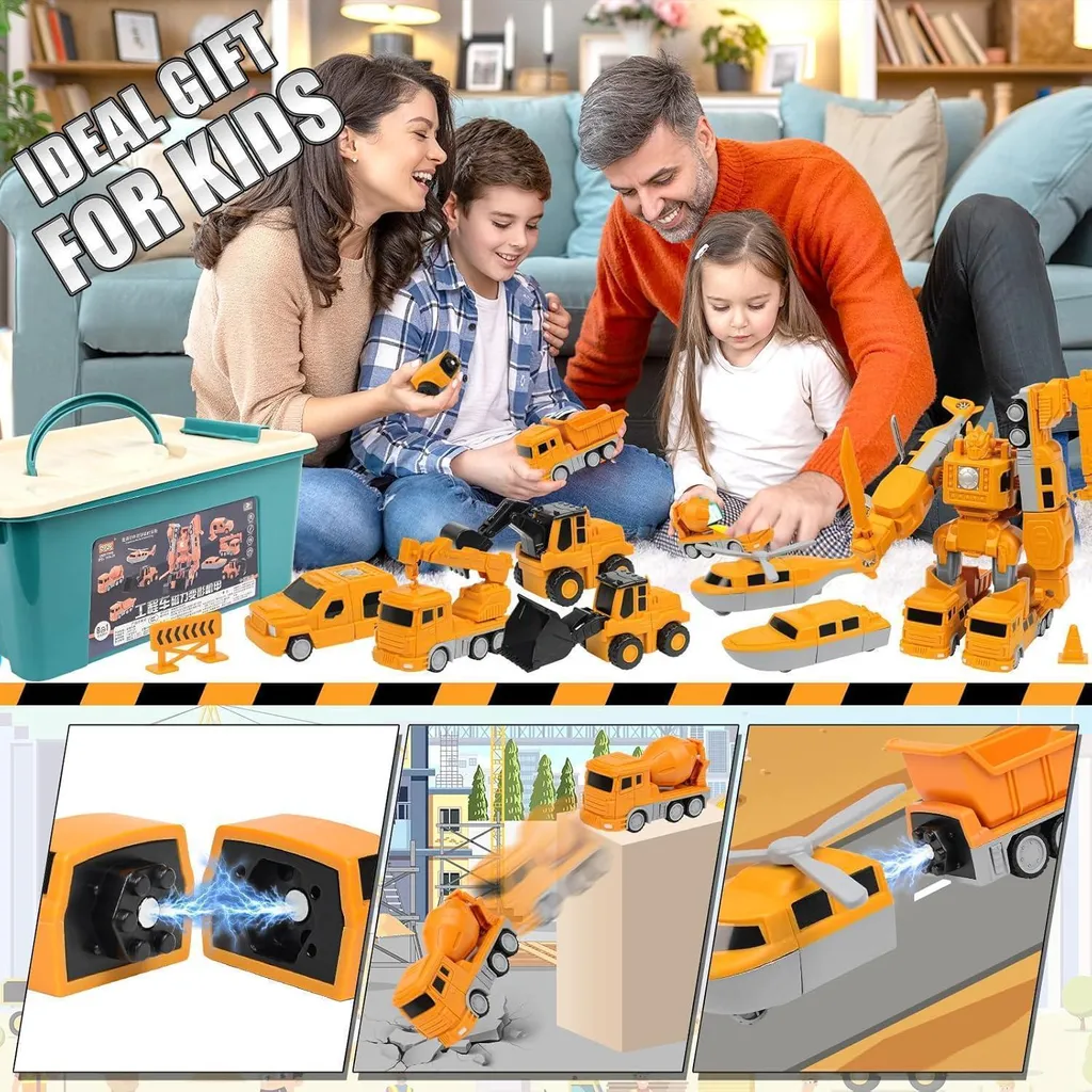 Transformers Magnétique Robot 35 Pièces - Assemblage Aimanté Facile