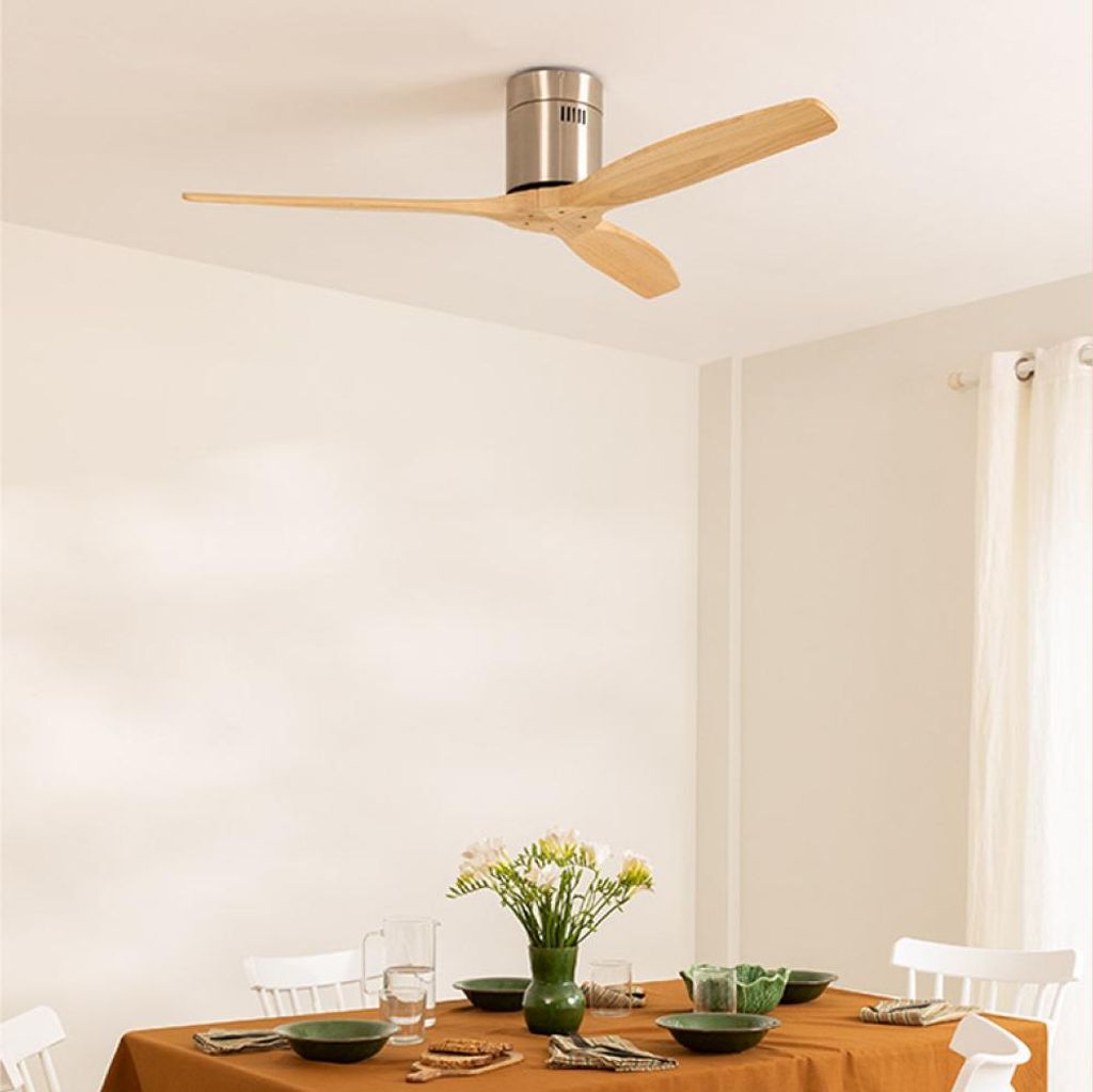 WIND CALM - Leiser Deckenventilator 40W mit technischen Produktbild 