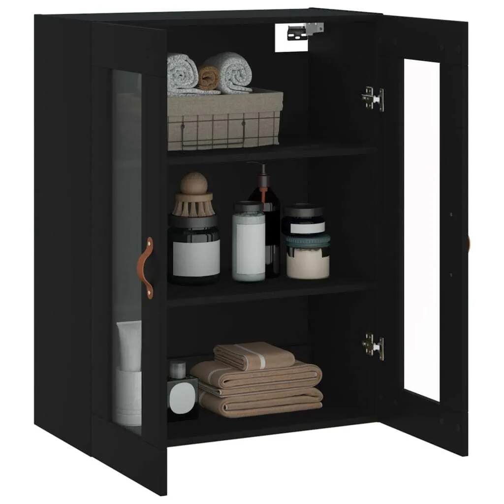 Mobile Vetrina Parete Nero Möbel2025 CHY6656224 | Specifica 70x34x90 cm - 5