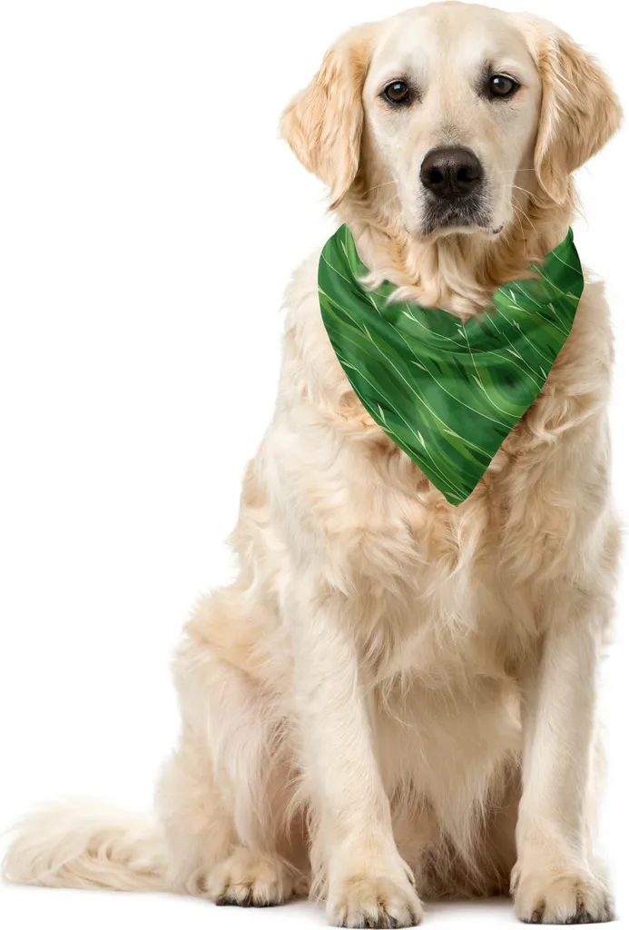 Bandana Verde ABAKUHAUS per Amici Pelosi - Motivo Retrò 55cm