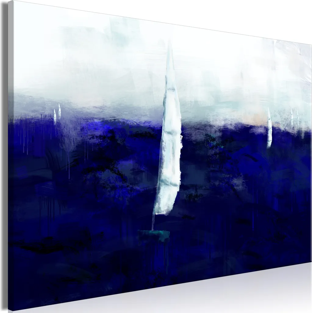 Quadro in tessuto non tessuto - Memoria marittima (1 parte) Ampio 60x40 cm Paesaggi c-A-0219-b-a