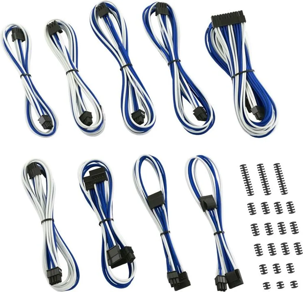 Kit Cavi Sostitutivi CableMod Bianco-Blu Corsair AXi/HXi/RM