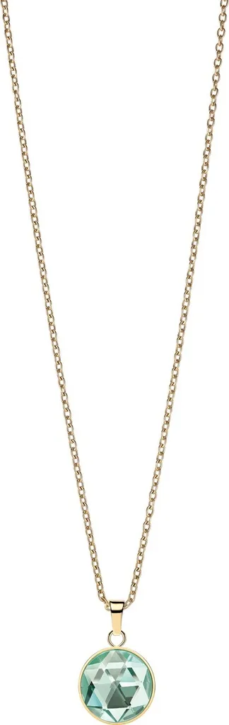 Collier en acier fin brossé Bering Jewelry avec pendentif cercle chic