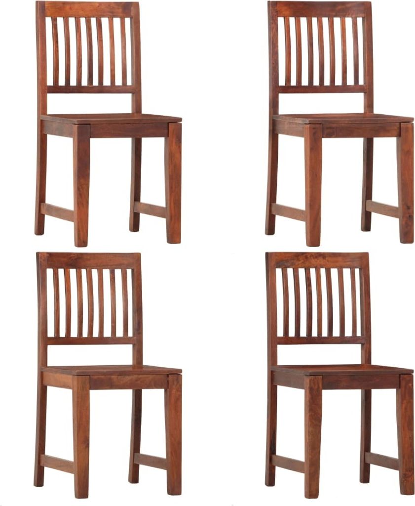 Möbel Esszimmerstühle 4 Stk. Massivholz Mango - Esszimmerstühle 286252