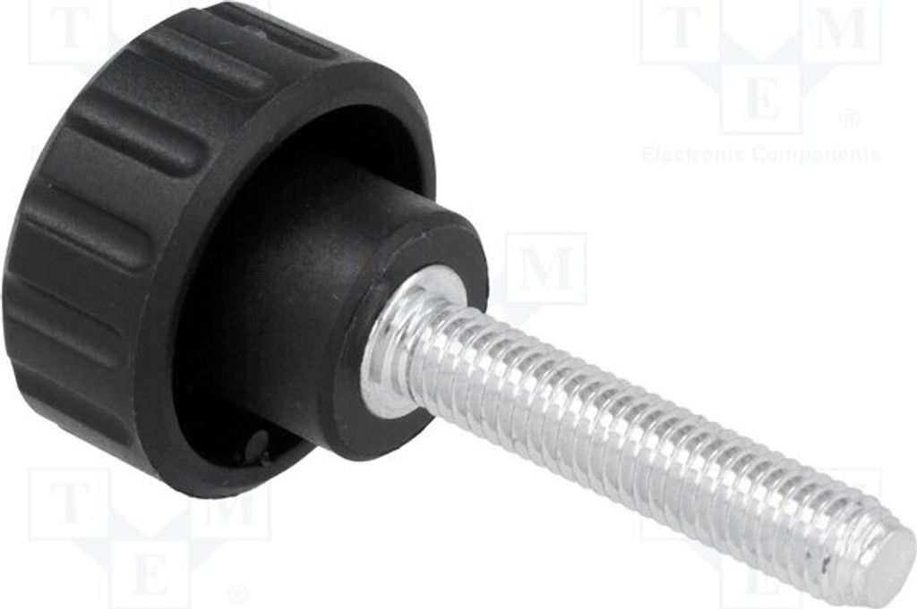 1x Rändelschraube Außengew: M5 25mm 6551 Drehknöpfe H: 16mm Ø: 20mm