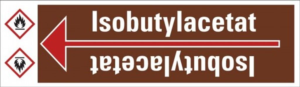 Dreifke Aufkleber/Rohrleitungsband Isobutylacetat, praxisbewährt, ab Ø 10mm,...