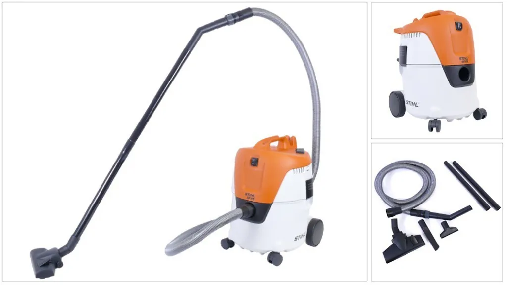 Dites adieu aux débris tenaces avec l'aspirateur STIHL SE 62 pro