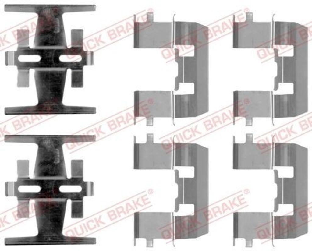QUICK BRAKE 109-1208 Zubehörsatz Scheibenbremsbelag Vorne für HONDA CR-V I (RD) für ROVER 600 (RH)
