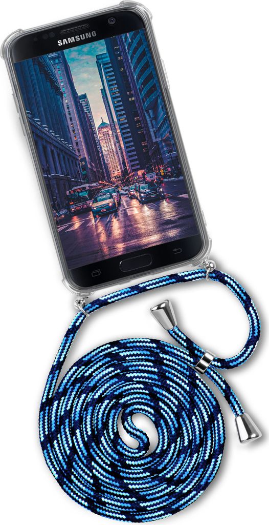 TWIST-Case + TWIST-Cord für Samsung Galaxy S7, Farbe:City Dip (Silber)
