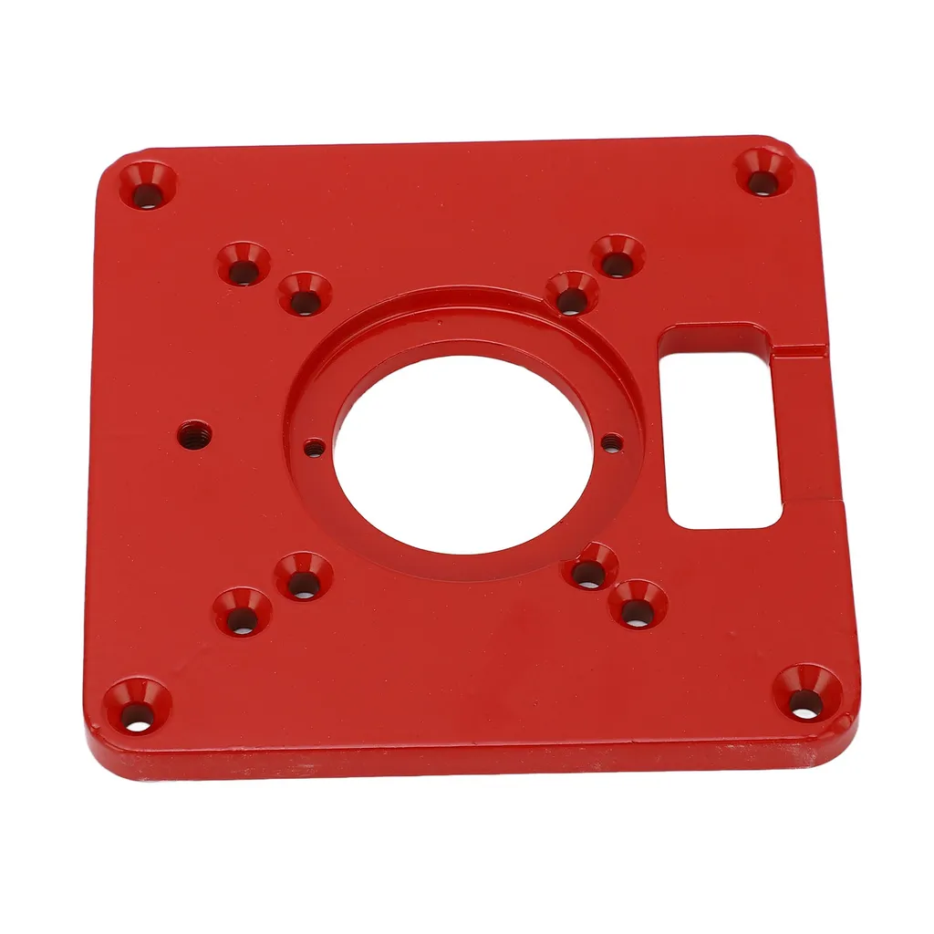Piastra dell'inserto della tavola del router, piastra dell'inserto della tavola del router di alluminio, piastra dell'inserto della tavola del router universale, piastra della tavola del router dei banchi di lavorazione del legno, piastra dell'inserto di lavorazione del legno, piastra dell'inserto del router - 7