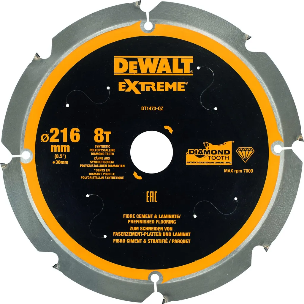 Lama Circolare DeWalt DT1473-QZ 216x30mm 8T PCD | Efficienza Multimateriale
