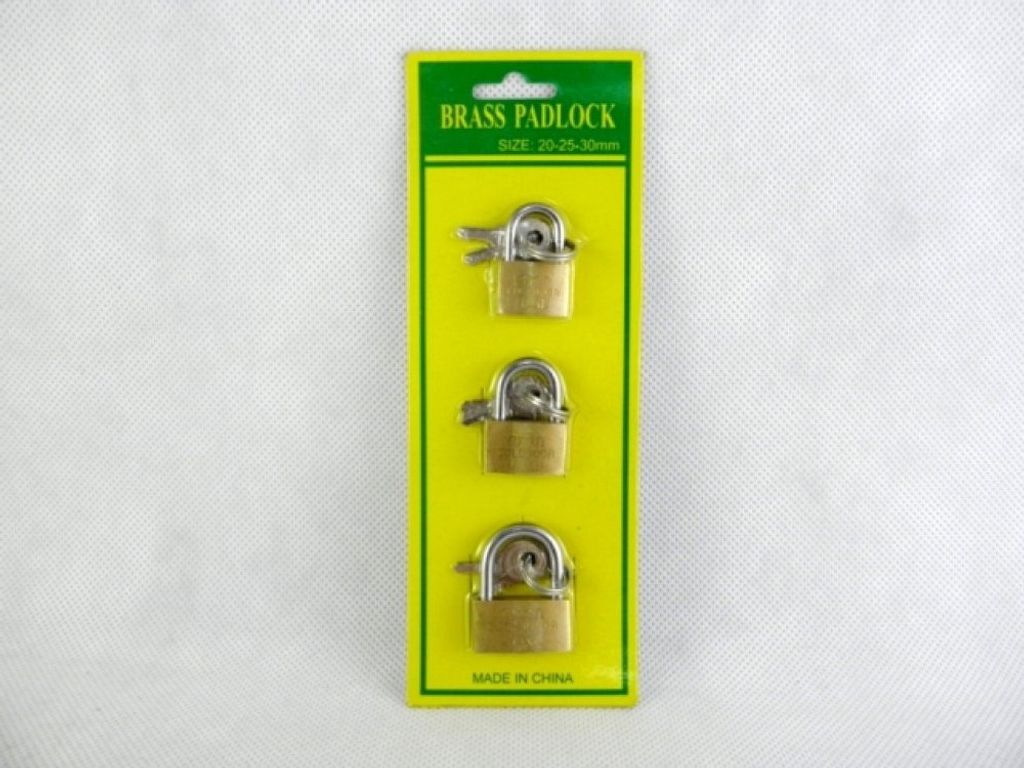 Kofferschloss 3 Stück größen 20, 25, 30mm