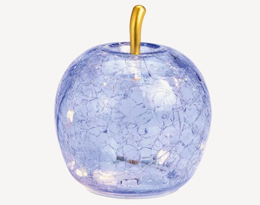 Seyila Home Dekorative Glas Apfel LED Leuchte mit Timer, Produktbild 