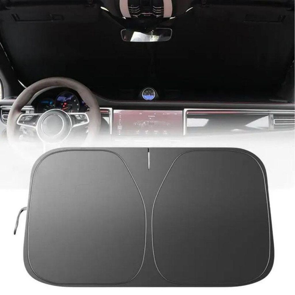 Sonnenschutz Auto Frontscheibe 140×80cm Faltbar Sonnenschirm UV-Schutz Innen Frontscheibenabdeckung Sonnenblende Vorne für Sommer die meisten Autos
